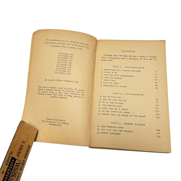 Ian Fleming James Bond 4 Book PB PAN Goldfinger Thunderball Diamonds More 1960s - Picture 14 of 16